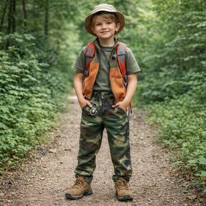 Polo Ralph Lauren Boys Camo Pants Green Welt Flap Pocket Drawstring Military 6